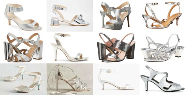 Wardrobe Oxygen - The best silver mirror strappy heels of all heights for 2016 fashion