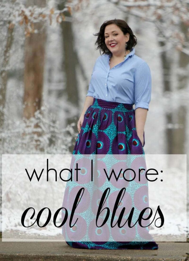 What I Wore: Cool Blues