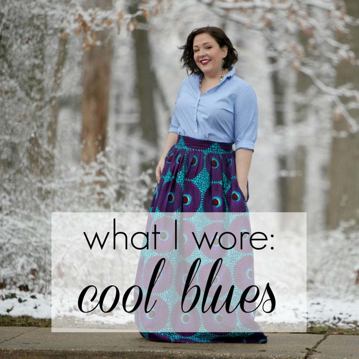 What I Wore: Cool Blues