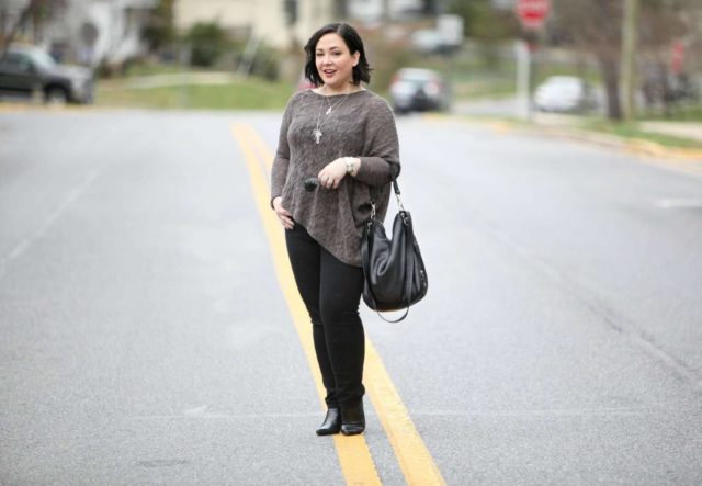 Wardrobe Oxygen featuring a Stella Carakasi sweater, NYDJ jeans, and a Rough & Tumble Bag