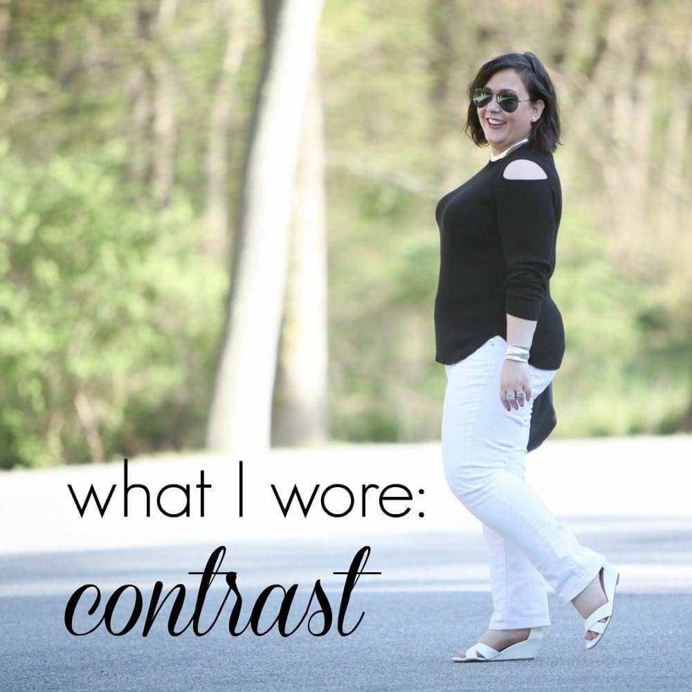 What I Wore: Contrast
