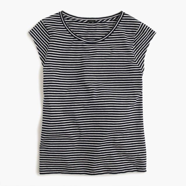 J. Crew Ballet Cap Sleeve T-Shirt - Wardrobe Oxygen