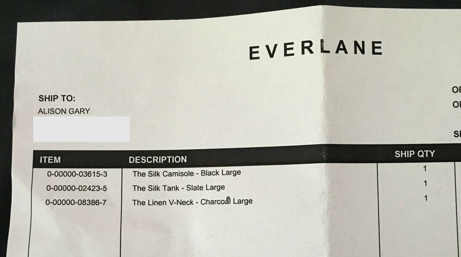 everlane size chart pants