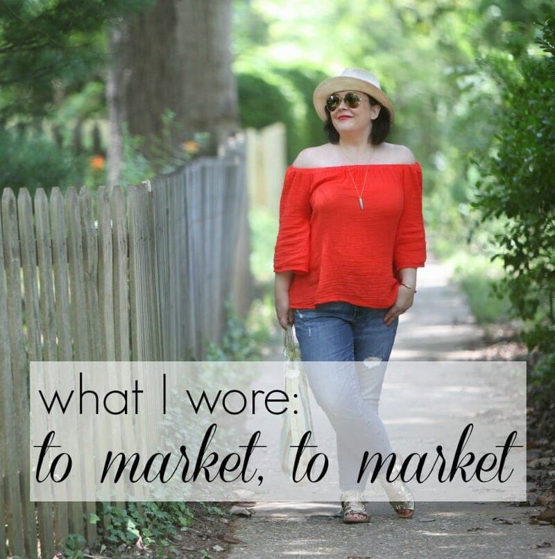 what i wore to market to market by wardrobe oxygen