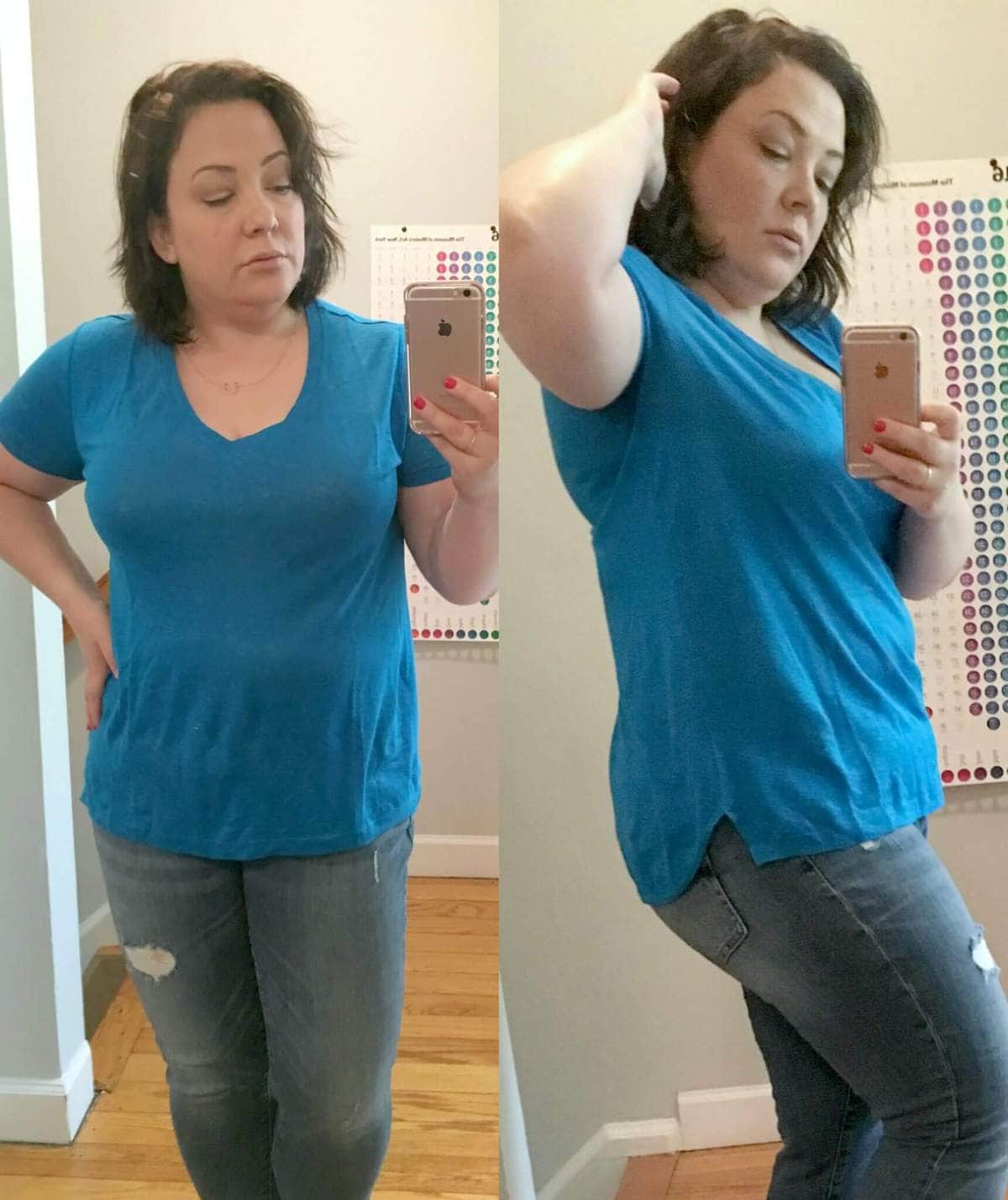 Lou and Grey Linen V-neck tee review