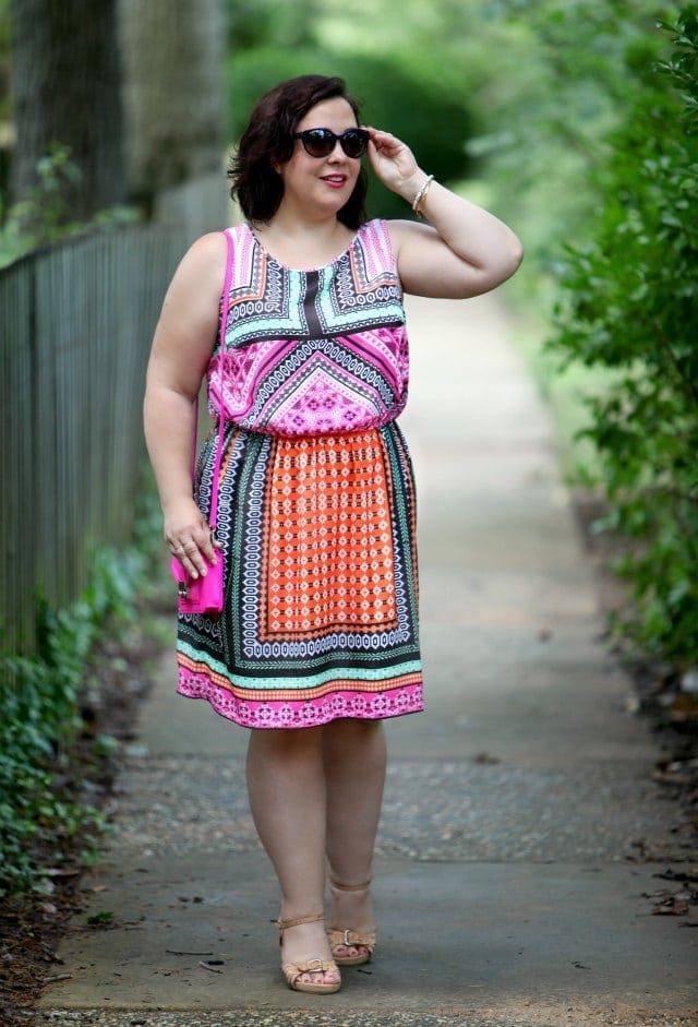 Wardrobe Oxygen in a Hemant & Nandita dress from Gwynnie Bee