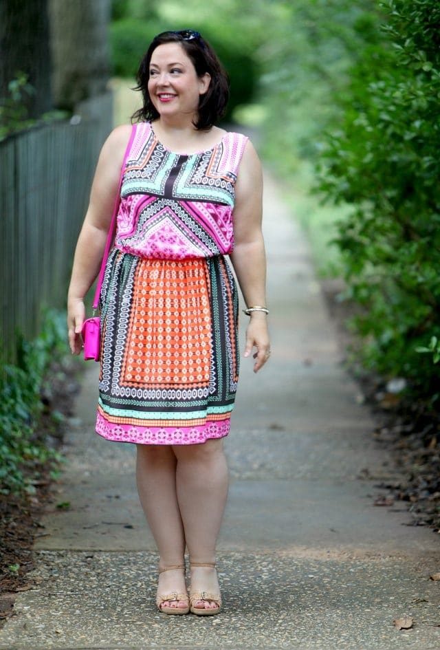 Wardrobe Oxygen in a Hemant & Nandita dress from Gwynnie Bee