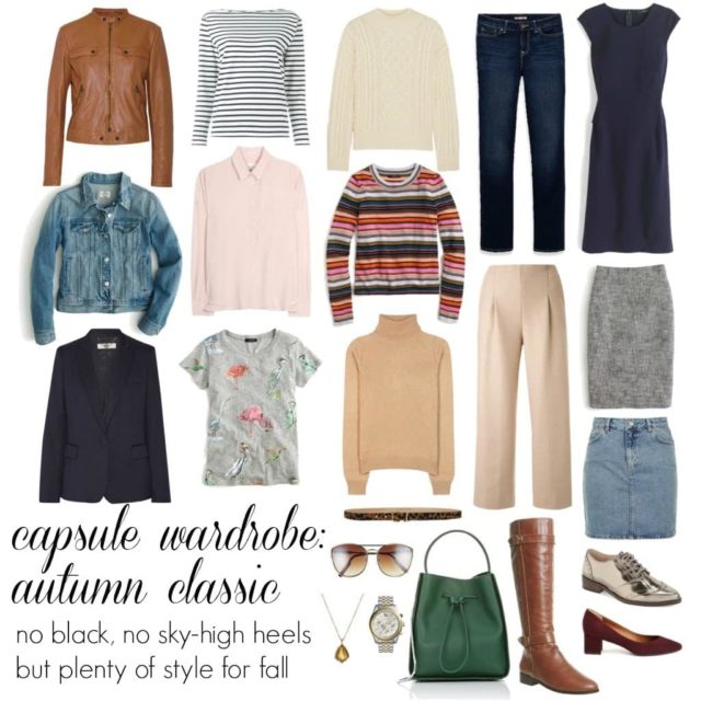Wardrobe Oxygen - Capsule Wardrobe for fall with comfortable shoes and no black - autumn classic