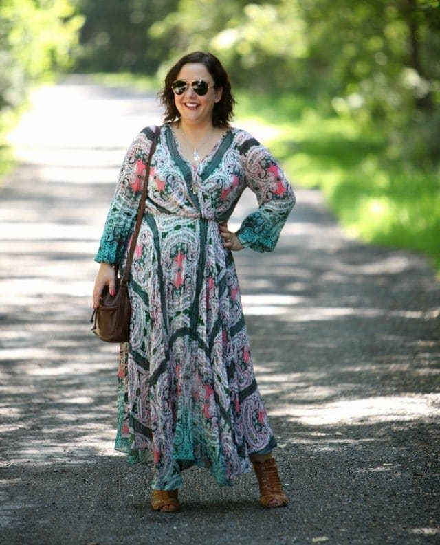 Wardrobe Oxygen in a Charlie Jade dress and Coach vintage bucket bag