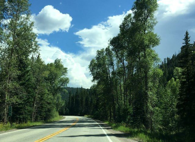 driving through rio grande national forest