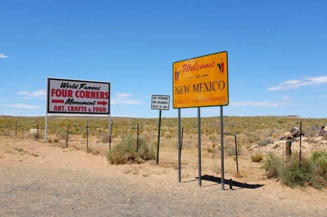 four corners monument sign