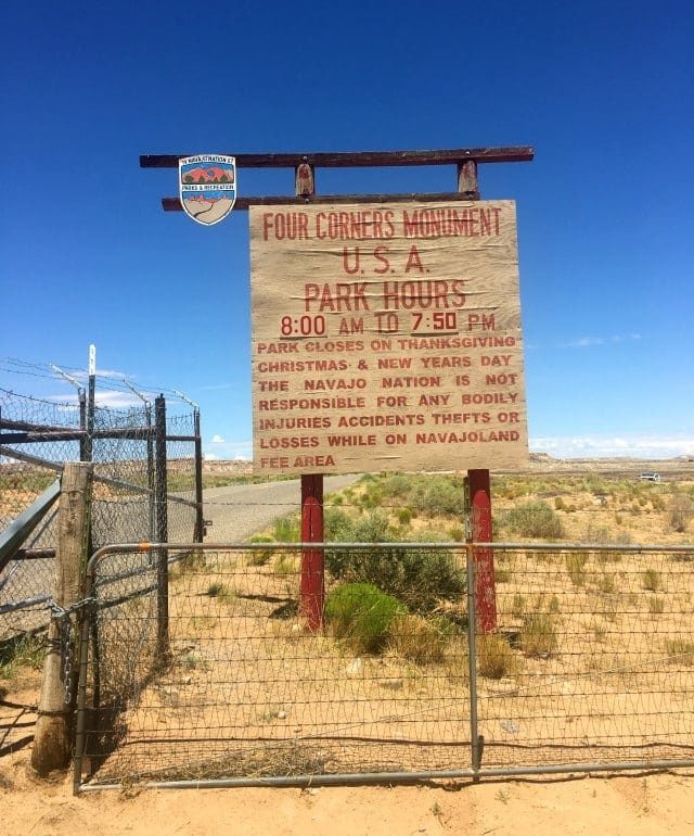 four corners monument - wardrobe oxygen