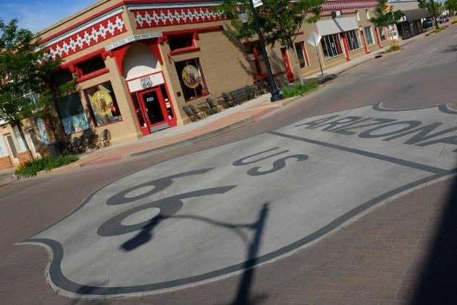 standin on the corner route 66 diner winslow