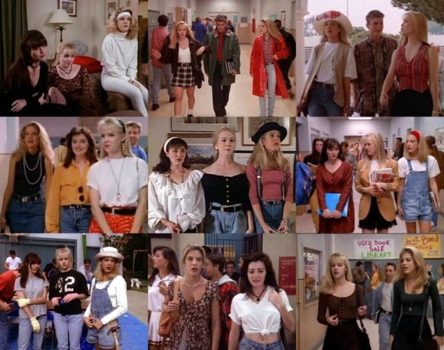 90s fashion collage