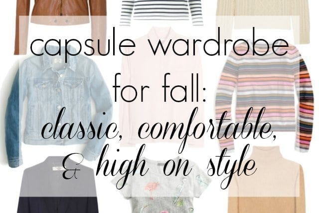 capsule wardrobe for fall - classic comfortable and high on style by wardrobe oxygen