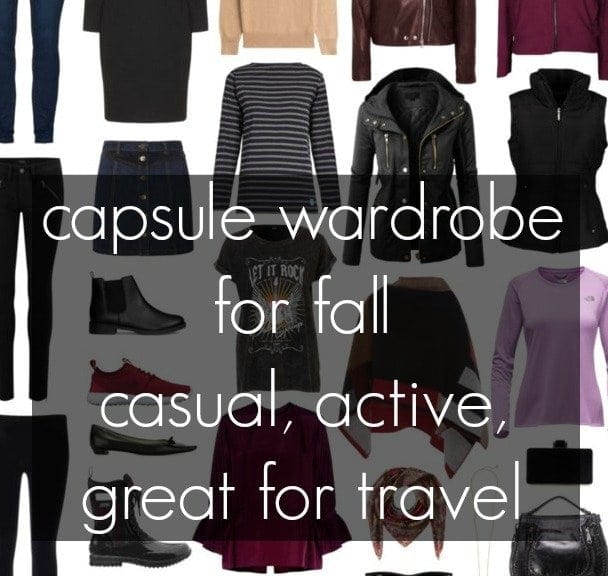 Wardrobe Oxygen: A capsule wardrobe for fall with a focus on casual, active, and travel