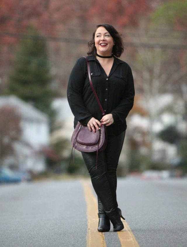 Wardrobe Oxygen. over 40 fashion blogger featuring Rebecca Minkoff Vanity bag and NARS Bette lipstick