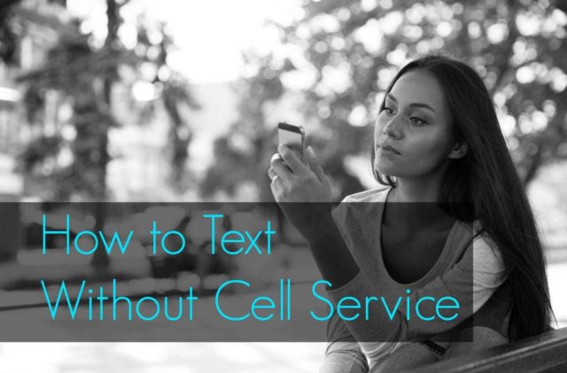 How to text without cell service in a crowd