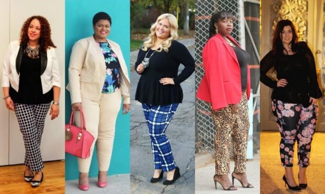 plus size bloggers wearing the ELOQUII Kady pant