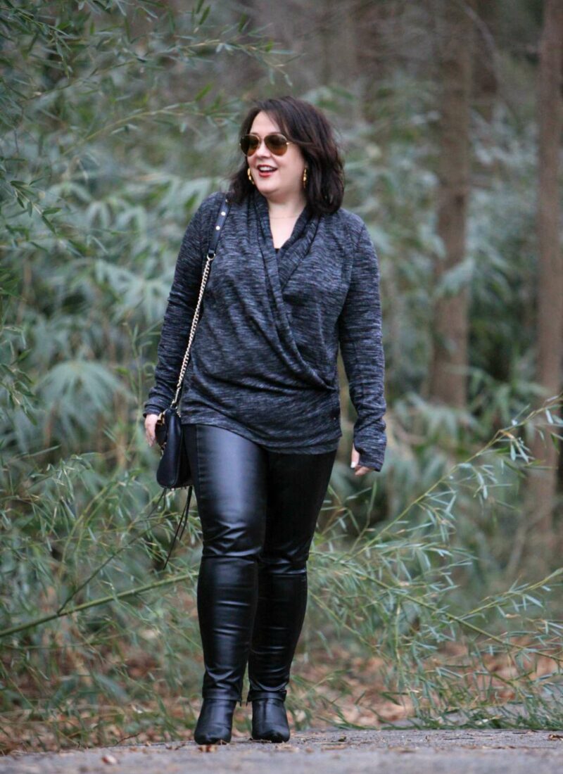 Zella Enlighten Me convertible cardigan sweatshirt What I Wore: Hazy Shade of Winter