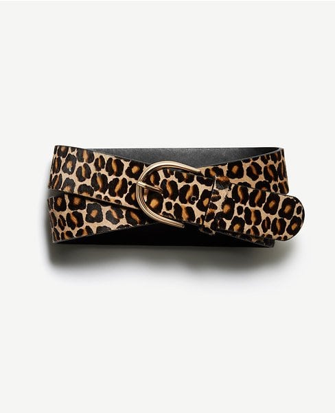 Ann Taylor Leopard Haircalf Belt