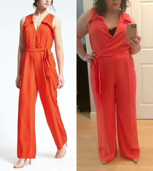 Banana Republic Red Jumpsuit Spring 2017 Review