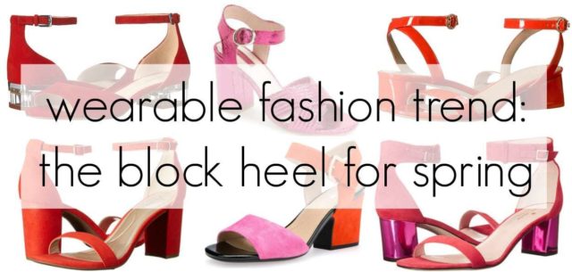 block heel shoe trend for spring