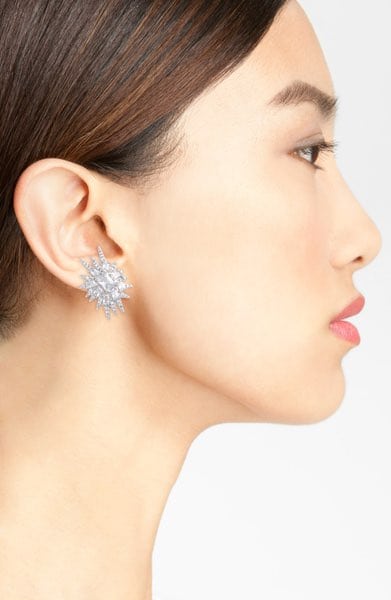 CZ by Kenneth Jay Lane ‘Explosion’ Cubic Zirconia Stud Earrings