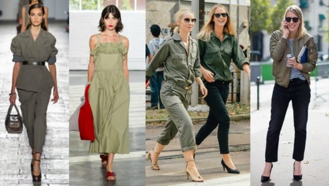 Olive Khaki Fashion Trend Spring Summer 2017