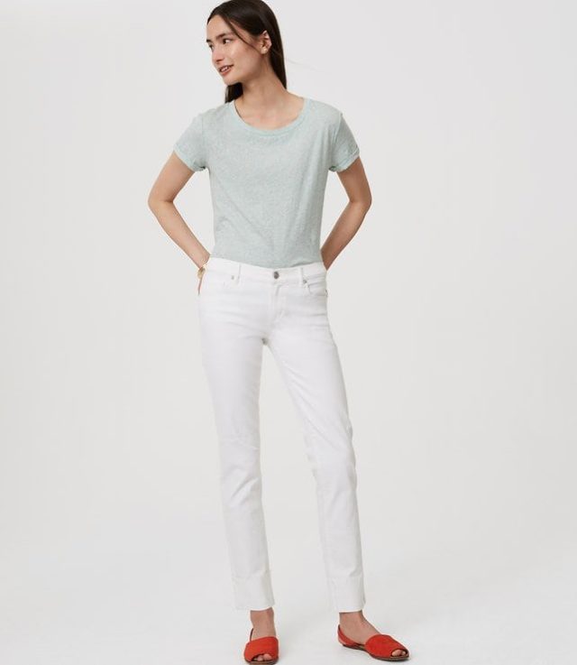 LOFT white jeans