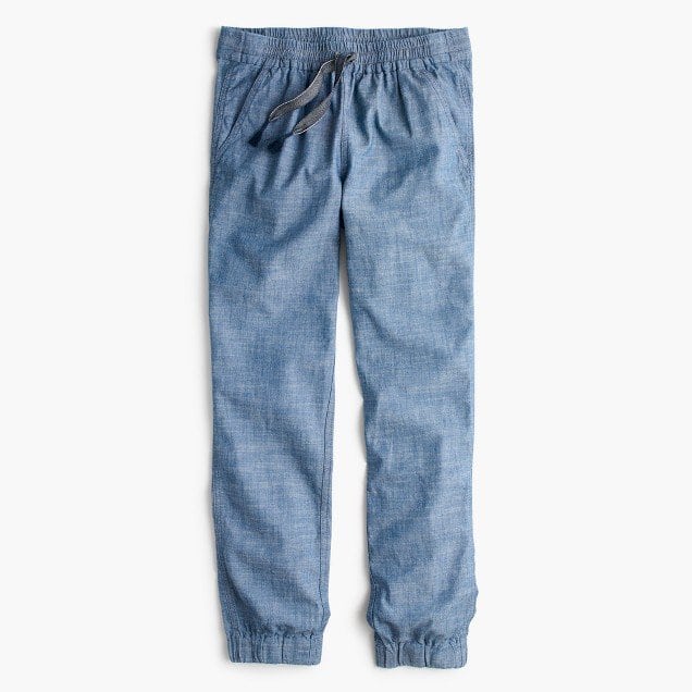 J. Crew Seaside Pant in Chambray