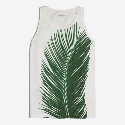 palm leaf collector tank top J. Crew Factory