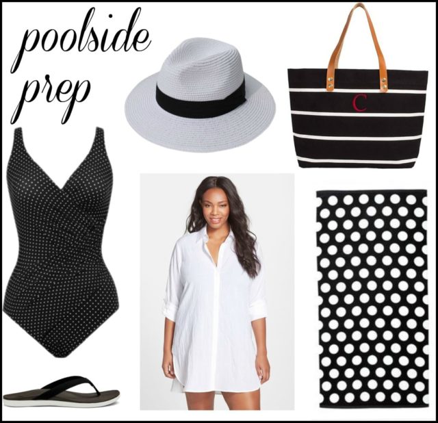 stylish plus size look for the beach or pool