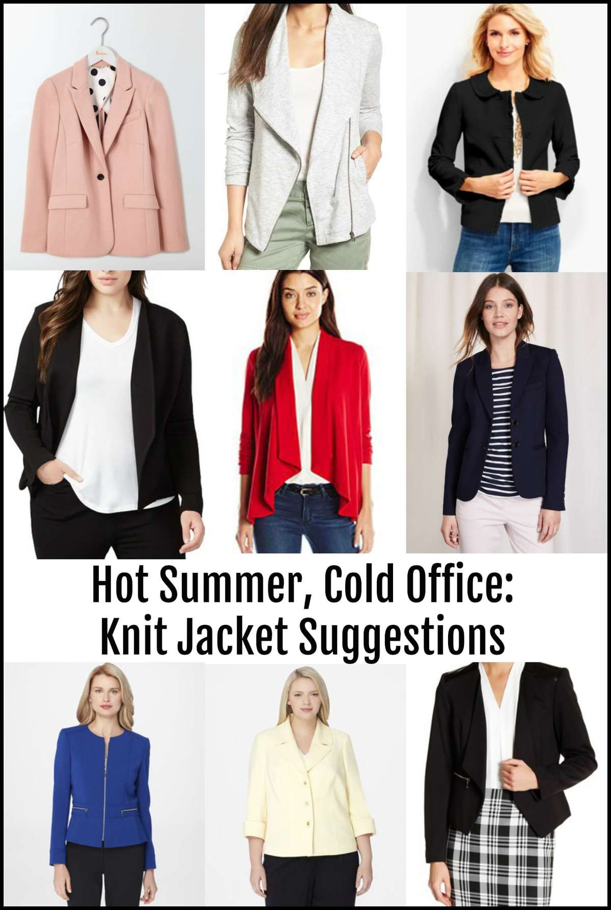 what to wear in the summer when you work in a cold office