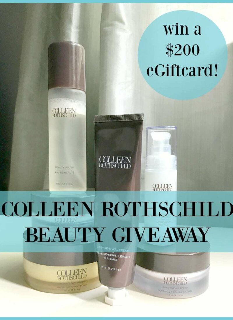 My Favorite Skincare: Colleen Rothschild Giveaway