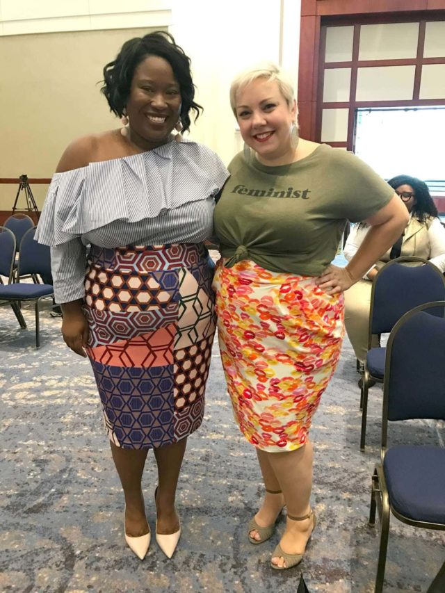 Jeniese and Debbie showing off their fab style