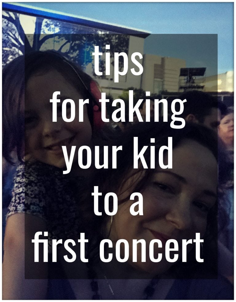 tips for taking your kid to a first concert