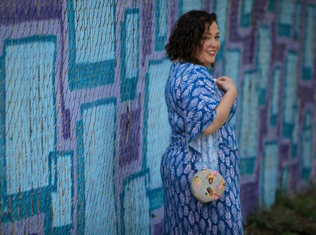 Zara beaded bag with banana print