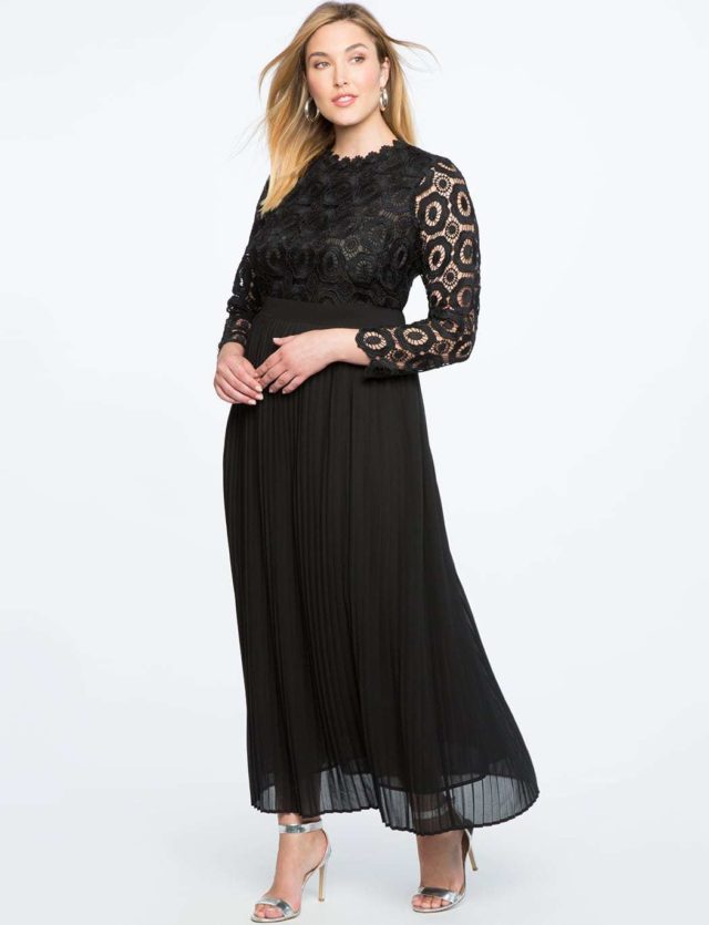 ELOQUII plus size lace evening dress