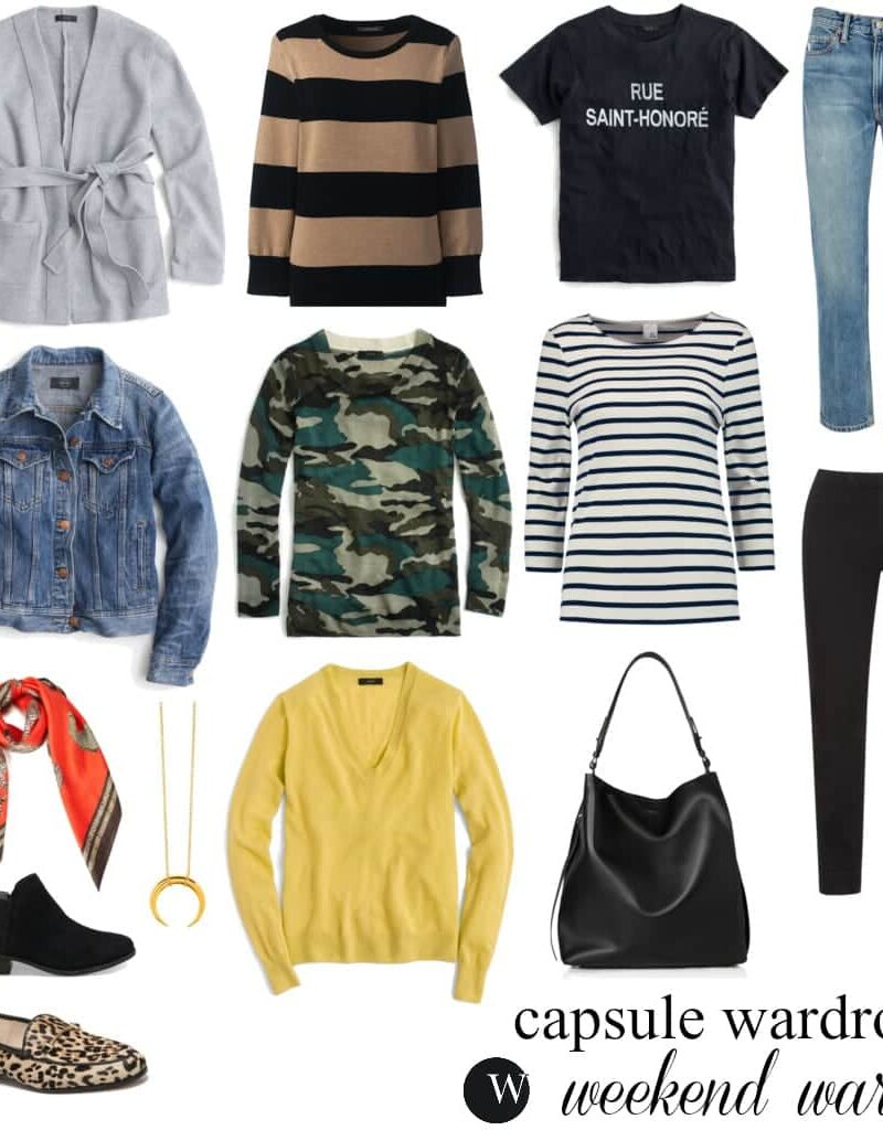 Capsule wardrobe weekend casual style for fall