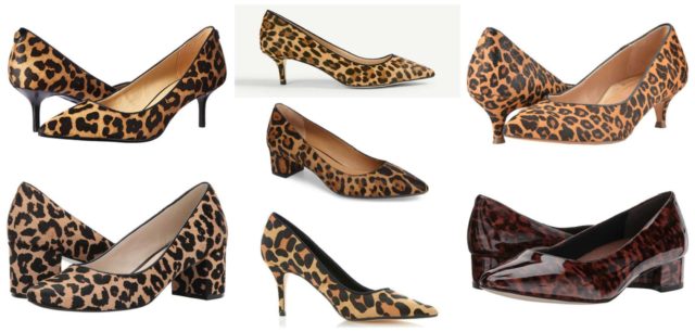 the best leopard print shoes for fall featured by popular DC petite fashion blogger, Wardrobe Oxygen: pumps