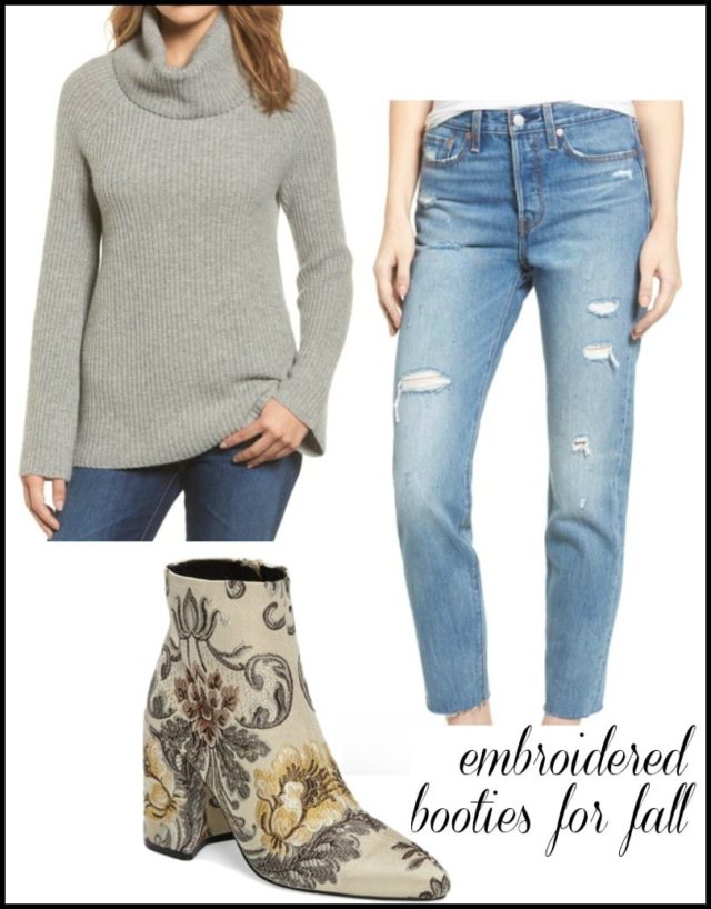how to wear ankle booties with jeans for fall