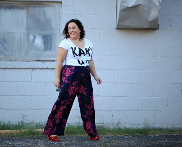 plus size wide leg pants