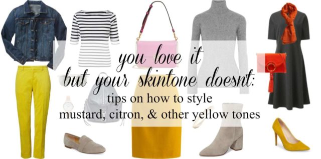 how to wear yellow with your skintone - tips by wardrobe oxygen