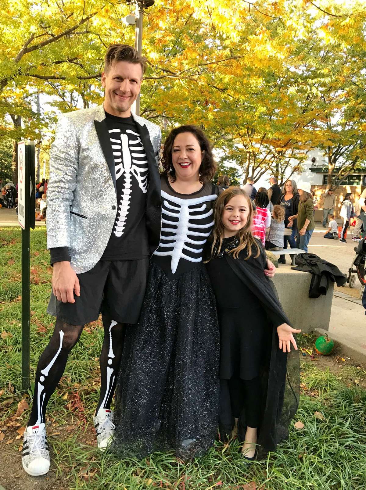 skeleton family costume