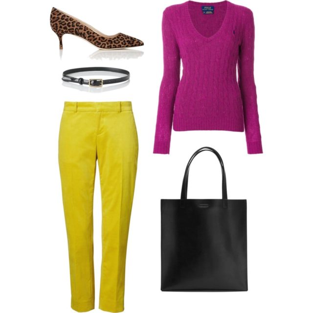 what colors to wear with citron or mustard