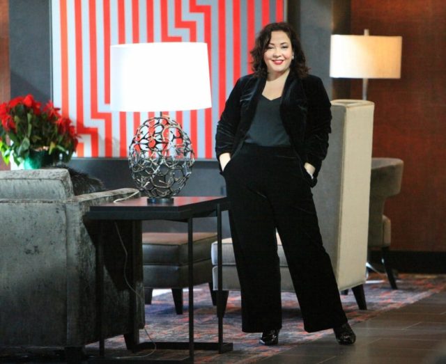 ellos black velvet pant suit