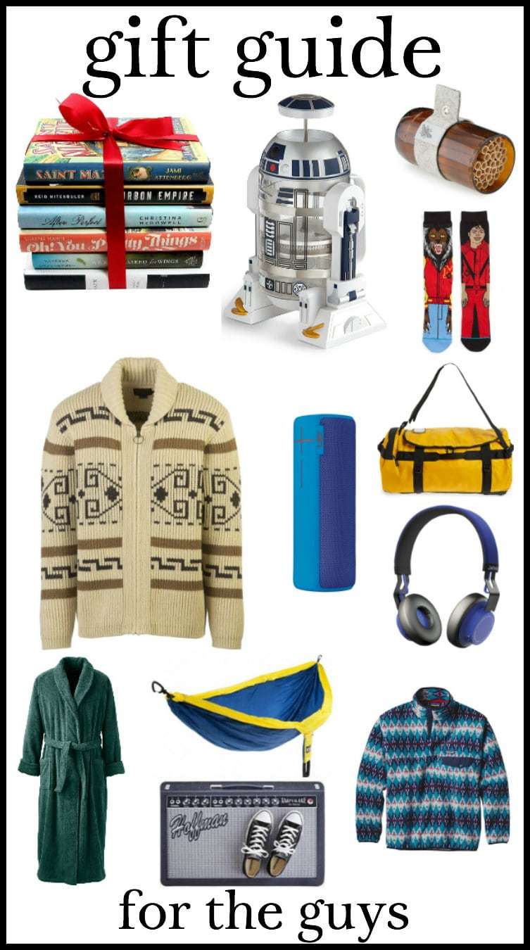Gift Guide for the Guys: great gifts at all price points for the men in your life