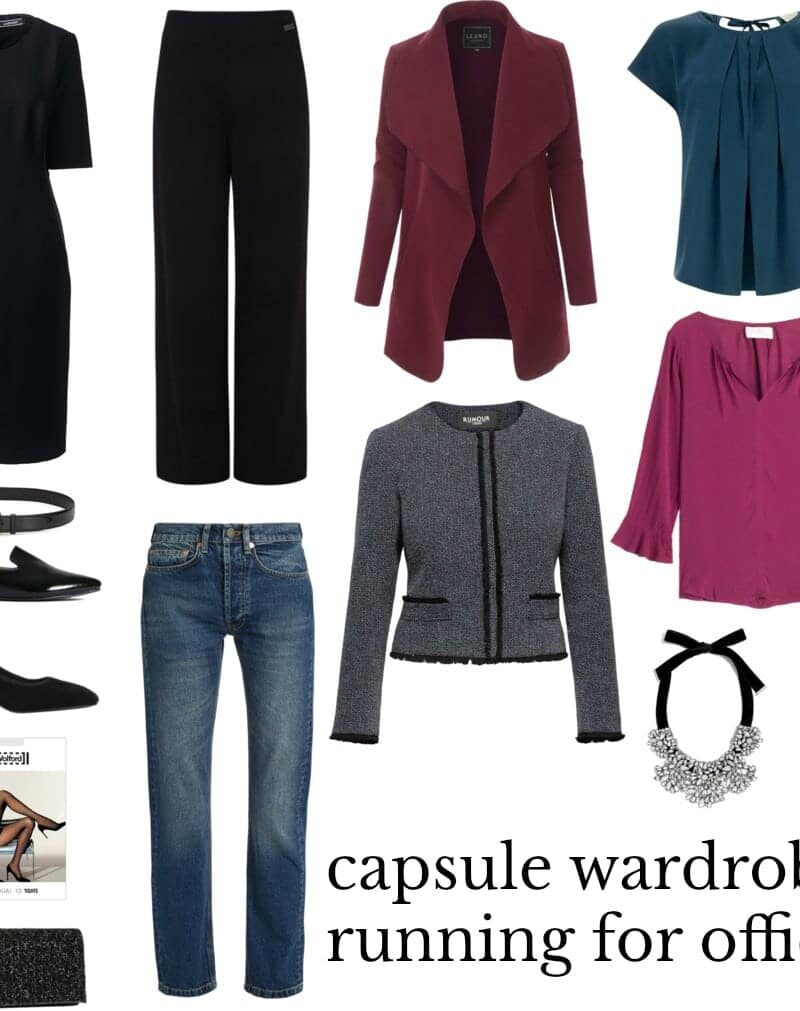 capsule wardrobe fopr running for office. style and grooming tips for the female candidate