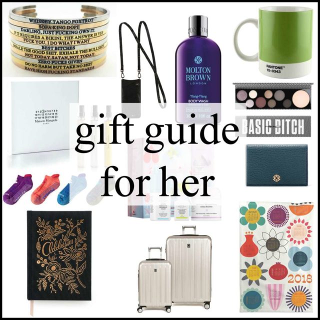gift guide for her by wardrobe oxygen